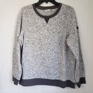 L.L. Bean Gray and White Women Sweater Size L